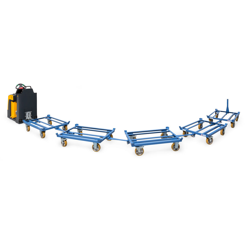 fetra® Palletonderwagen als routetrein - tot 5 pallet wagens koppelbaar