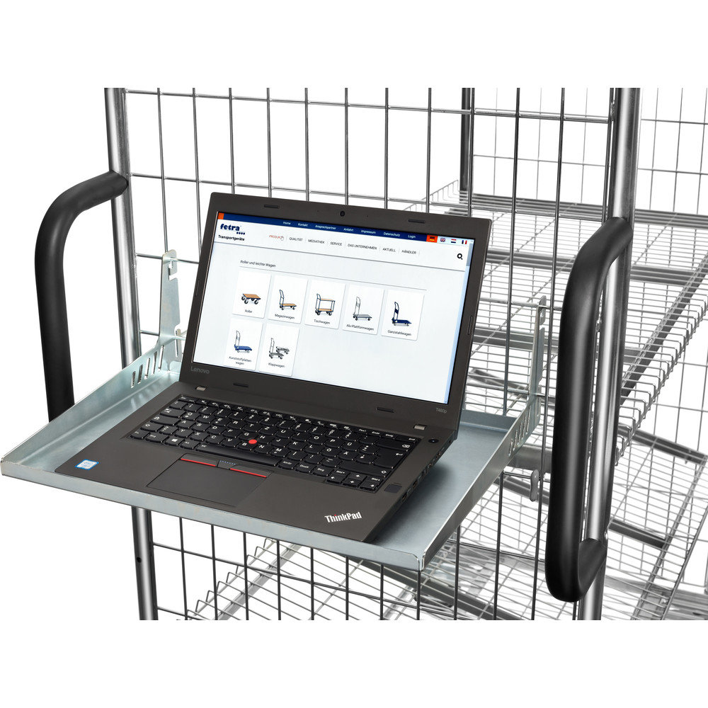 fetra® Notebookhouder 28NH voor verzinkte orderverzamelwagen