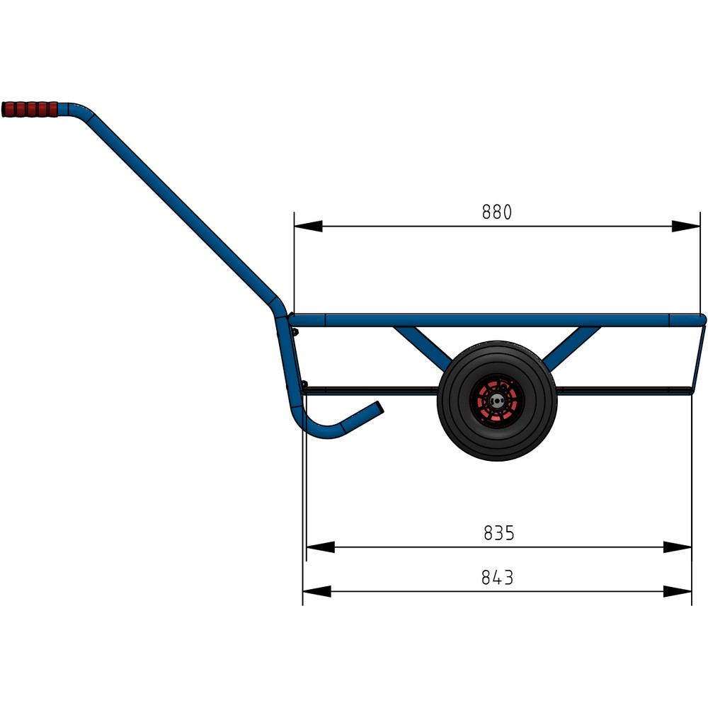 fetra® Handtrekwagen 4092P
