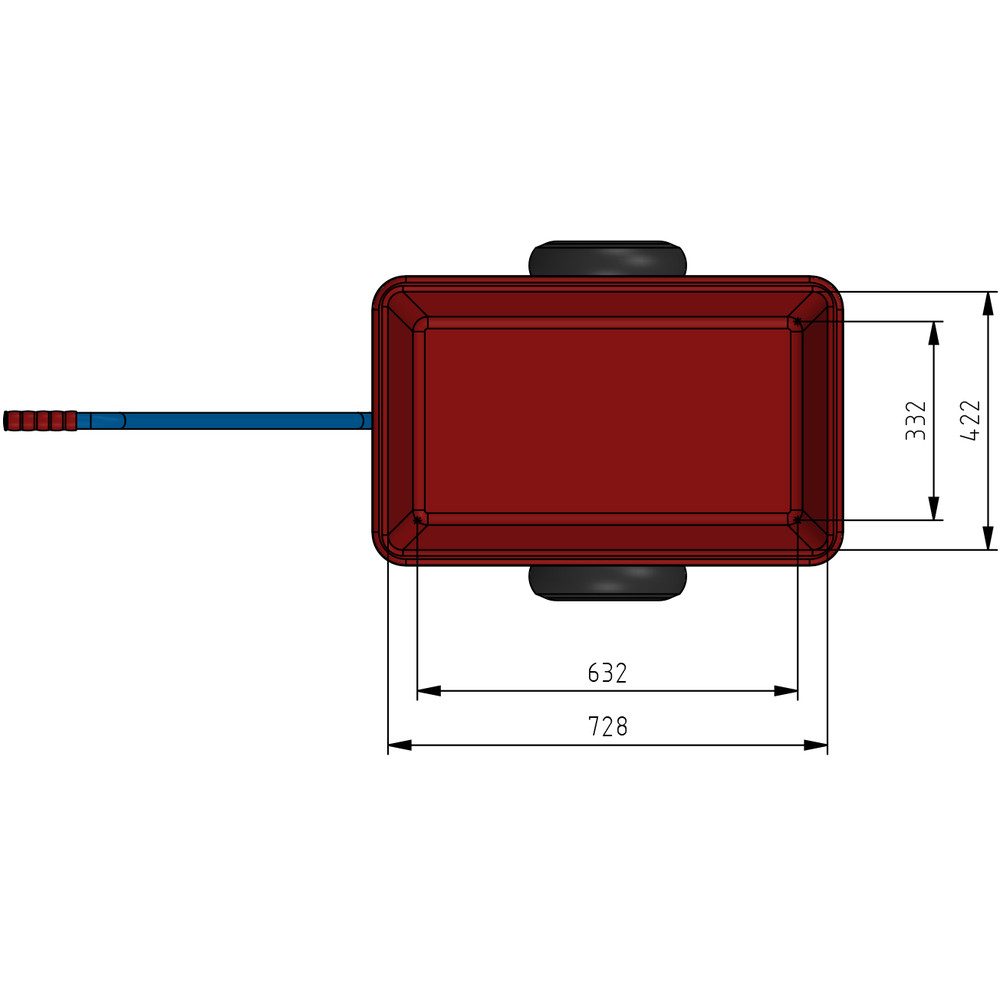 fetra® Handtrekwagen 4101P