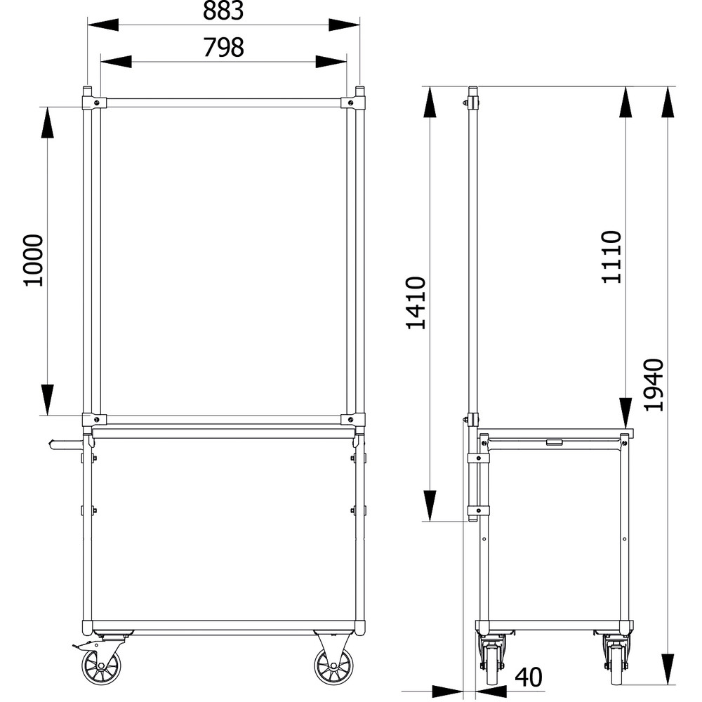 fetra® Infectie bescherming / Spat preventiescherm 5940