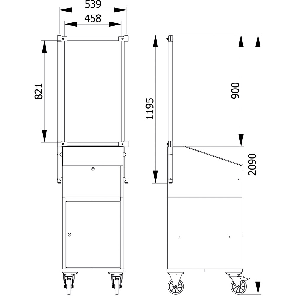 fetra® Infectie bescherming / Spat preventiescherm 5948