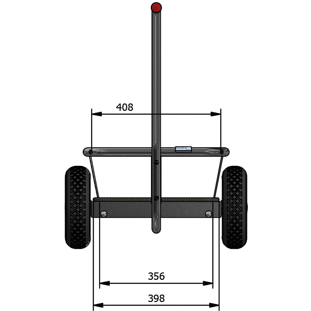 fetra® Handtrekwagen vuurverzinkt 6091P