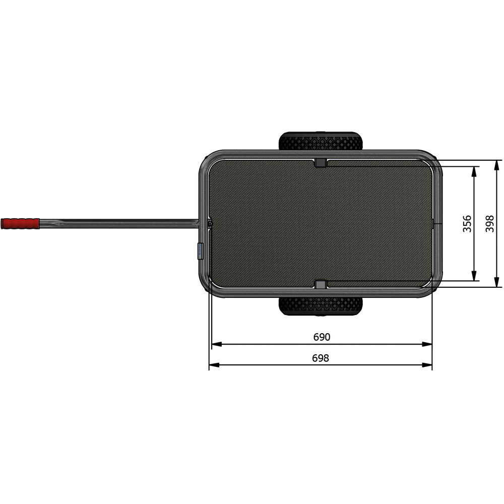 fetra® Handtrekwagen vuurverzinkt 6091P