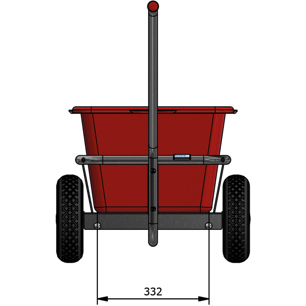 fetra® Handtrekwagen vuurverzinkt 6101P