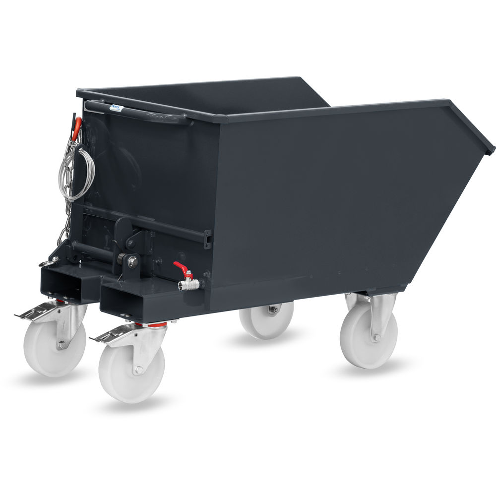 fetra® Kiepbak met aftapkraan en wielen 6230AR-7016