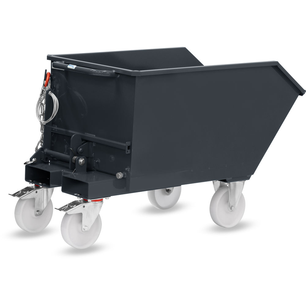 fetra® Kiepbak met polyamide wielen 6230R-7016