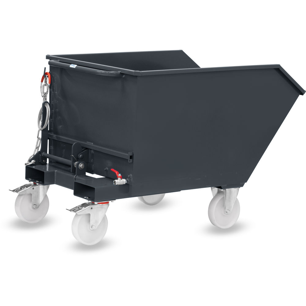 fetra® Kiepbak met aftapkraan en wielen 6250AR-7016