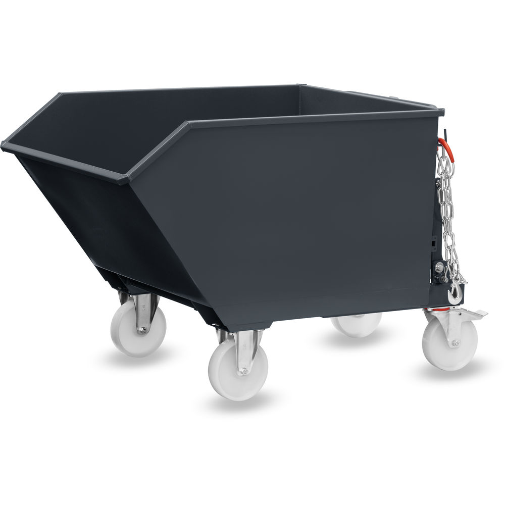 fetra® Kiepbak met polyamide wielen 6250R-7016