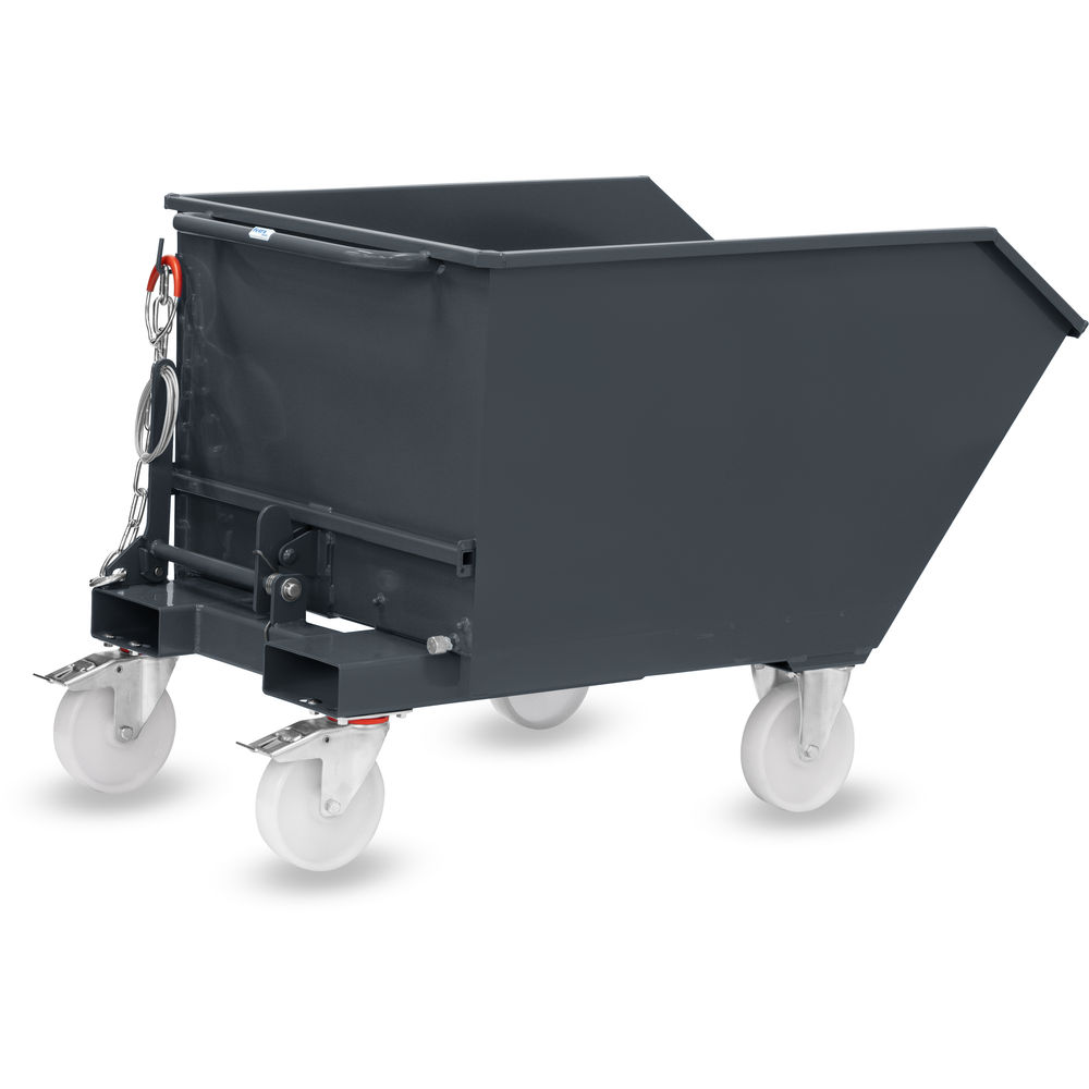 fetra® Kiepbak met polyamide wielen 6250R-7016