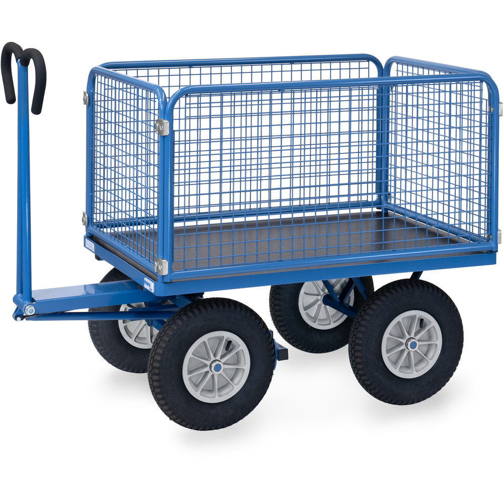 fetra® Handtrekwagen met wanden van draadgaas 6434L
