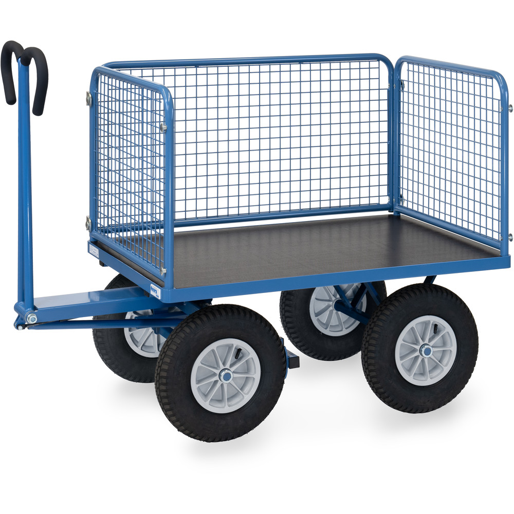 fetra® Handtrekwagen met wanden van draadgaas 6434L
