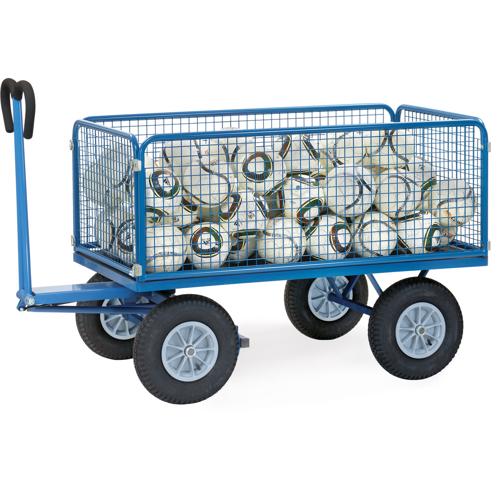 fetra® Handtrekwagen met wanden van draadgaas 6435L