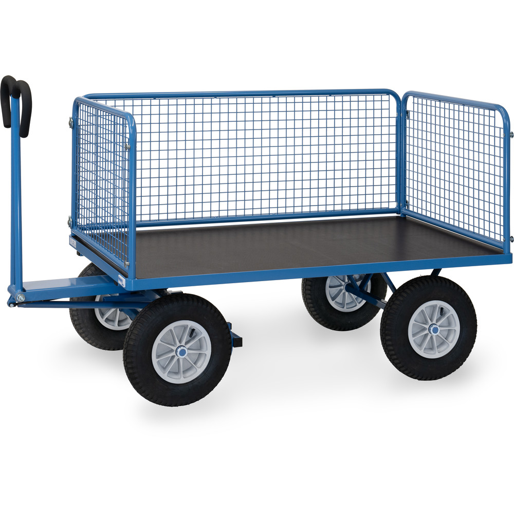 fetra® Handtrekwagen met wanden van draadgaas 6435L