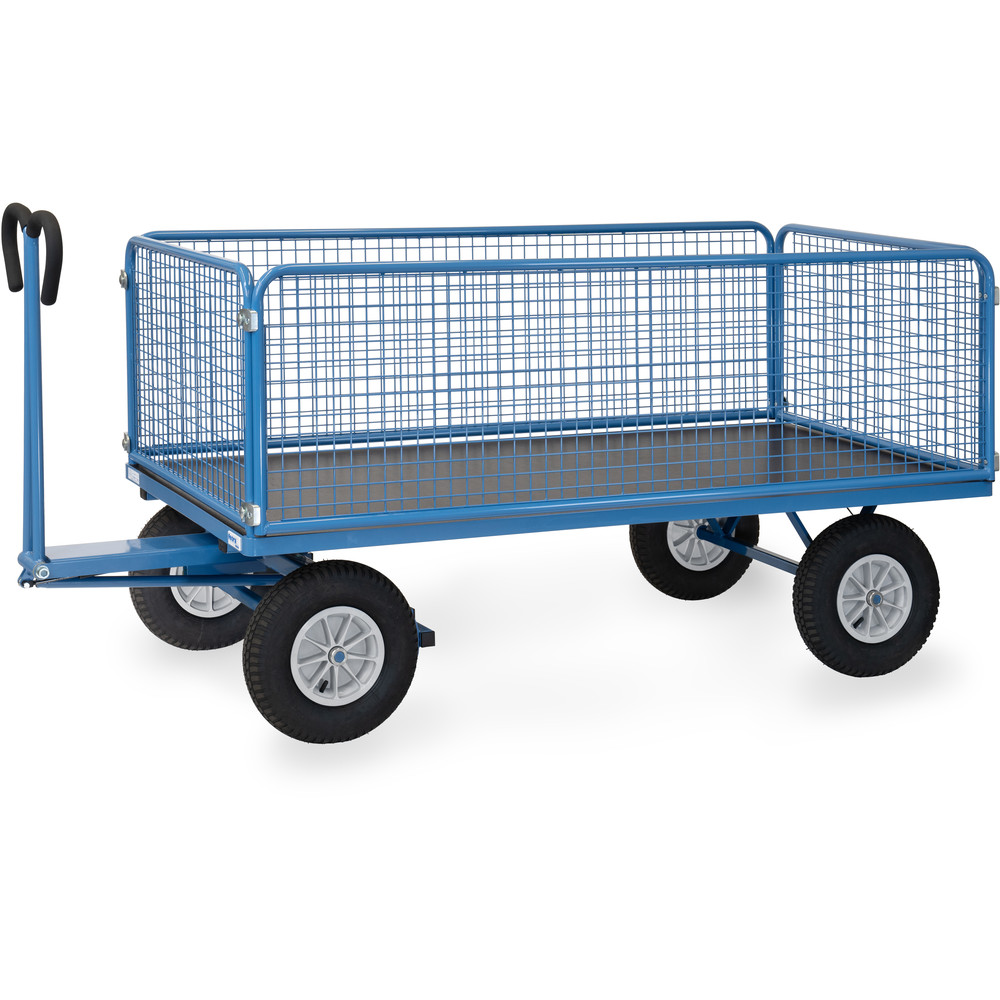 fetra® Handtrekwagen met wanden van draadgaas 6436L