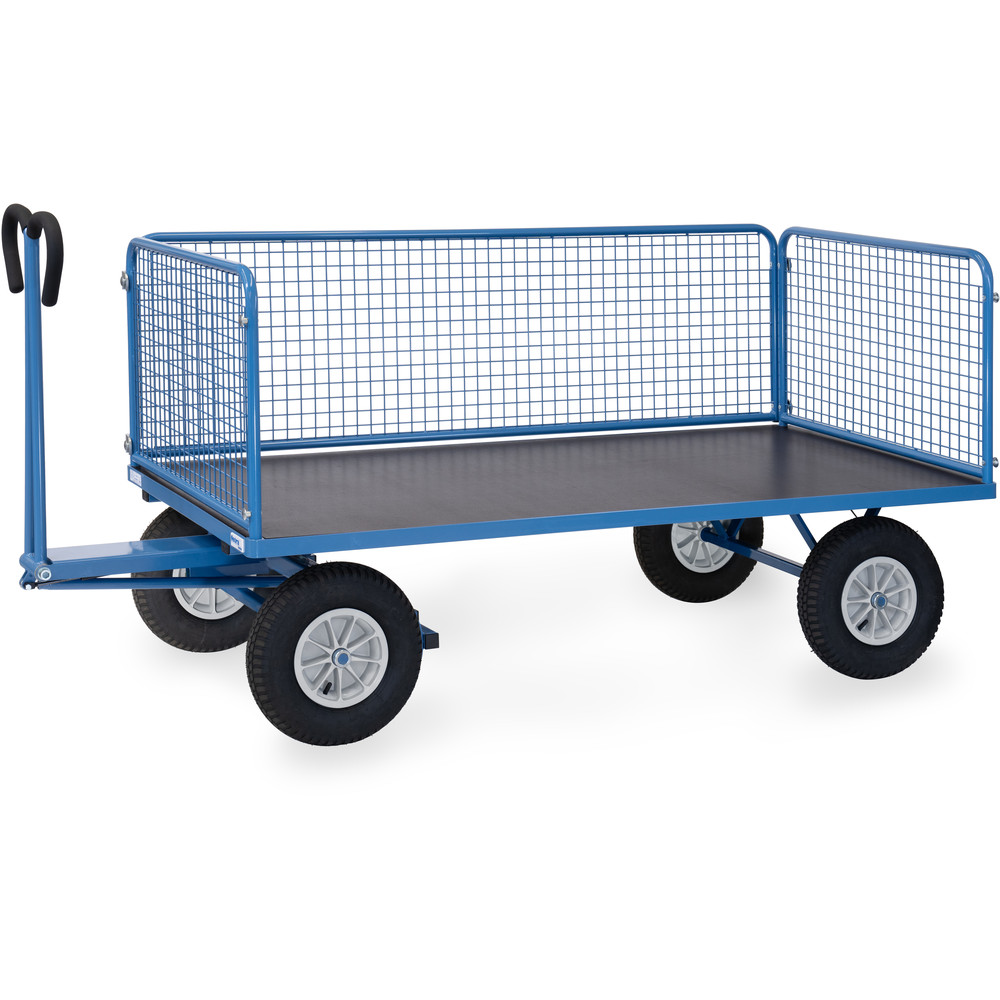 fetra® Handtrekwagen met wanden van draadgaas 6436L
