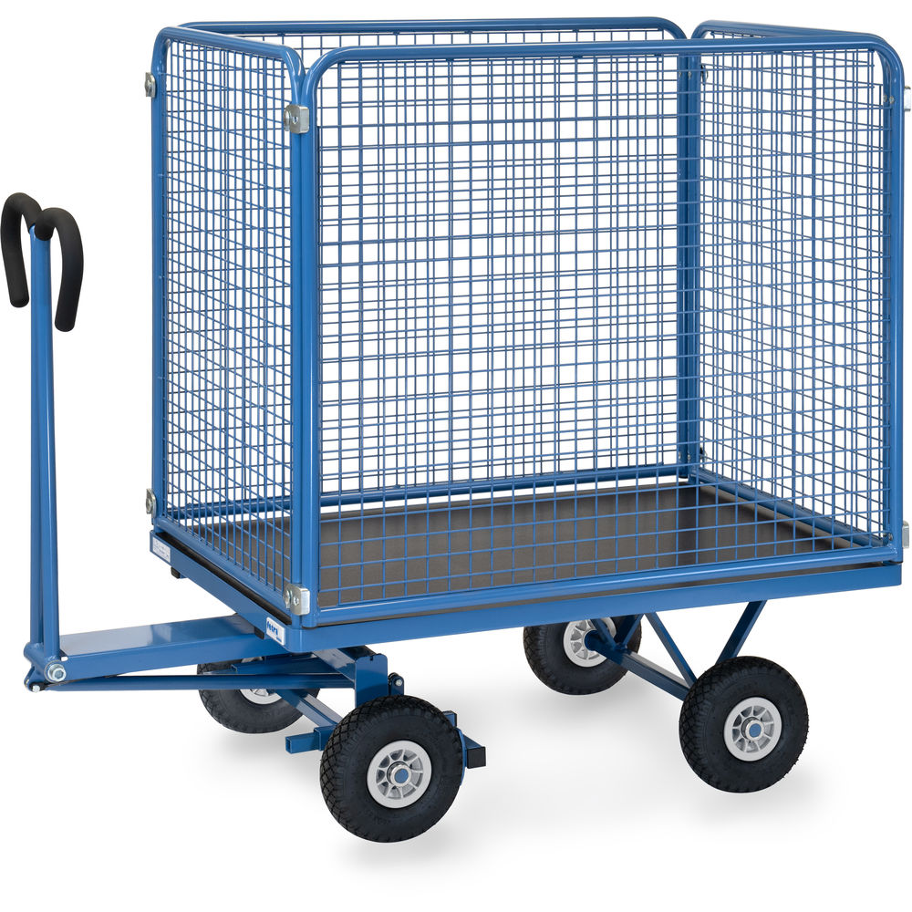 fetra® Handtrekwagen met wanden van draadgaas 6443P