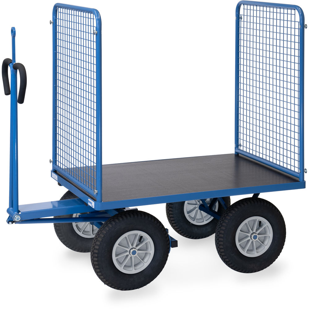 fetra® Handtrekwagen met draadgaas wanden en treekoog 6444LZ