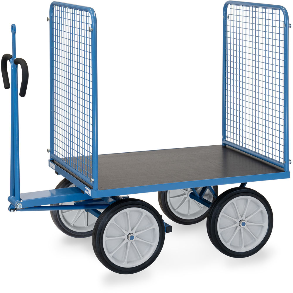 fetra® Handtrekwagen met draadgaas wanden en treekoog 6444VZ