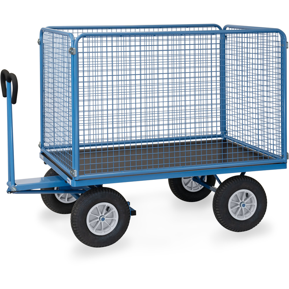 fetra® Handtrekwagen met wanden van draadgaas 6445L