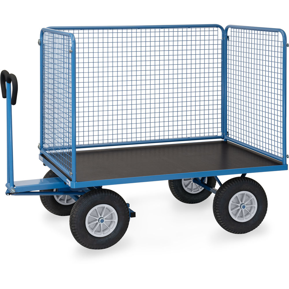 fetra® Handtrekwagen met wanden van draadgaas 6445P