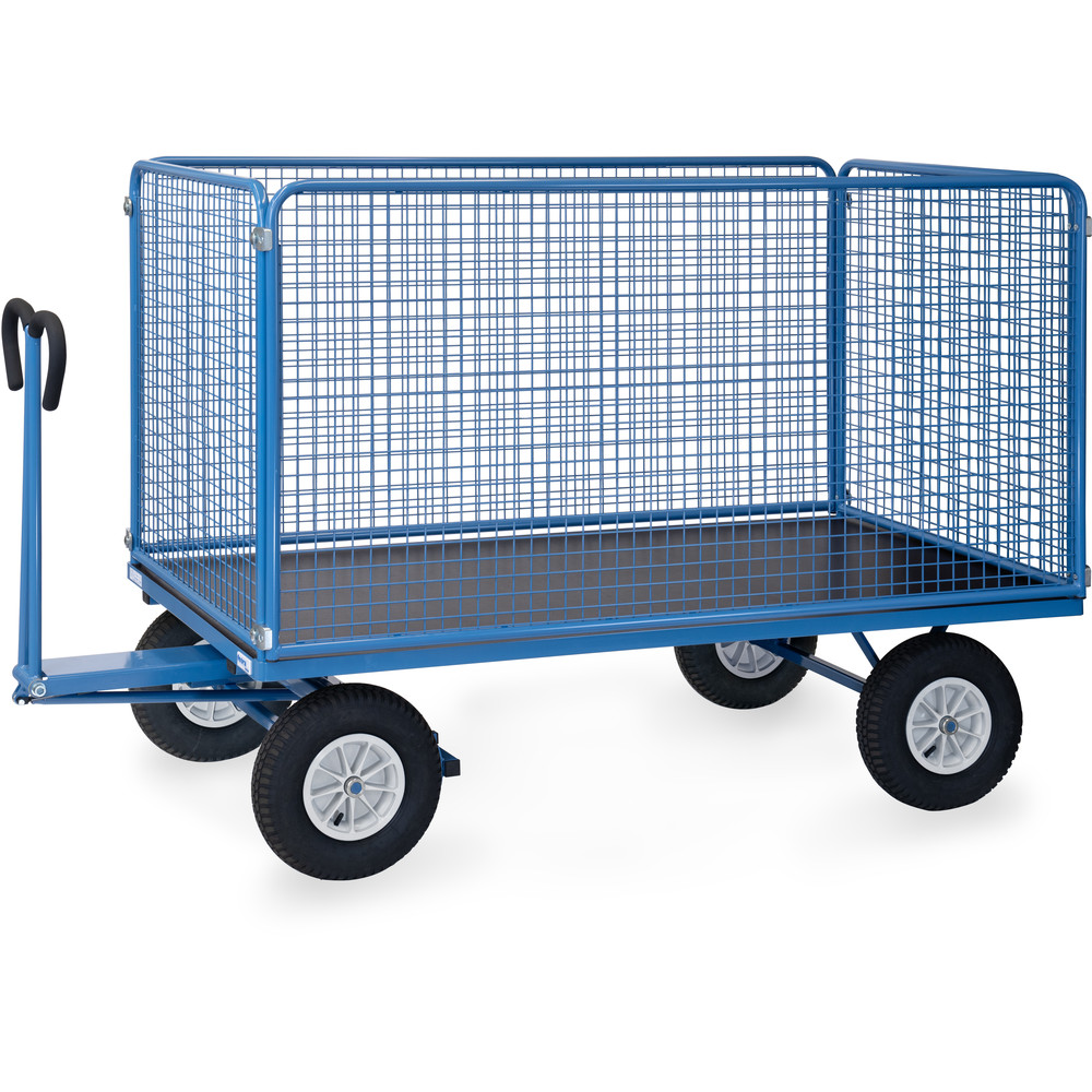 fetra® Handtrekwagen met wanden van draadgaas 6446L