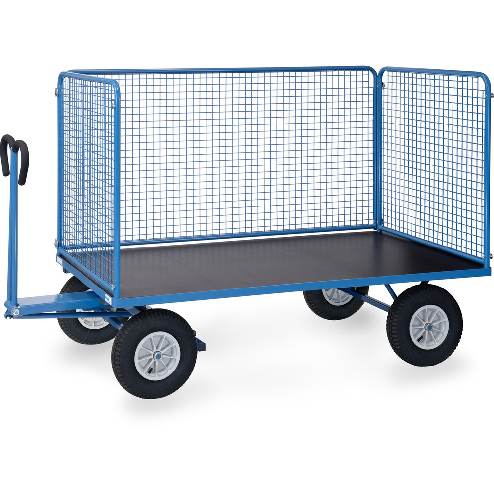fetra® Handtrekwagen met wanden van draadgaas 6446L