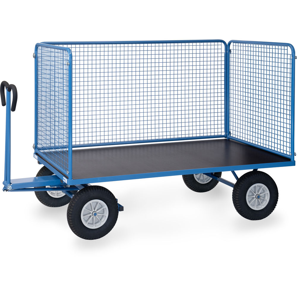 fetra® Handtrekwagen met wanden van draadgaas 6446P