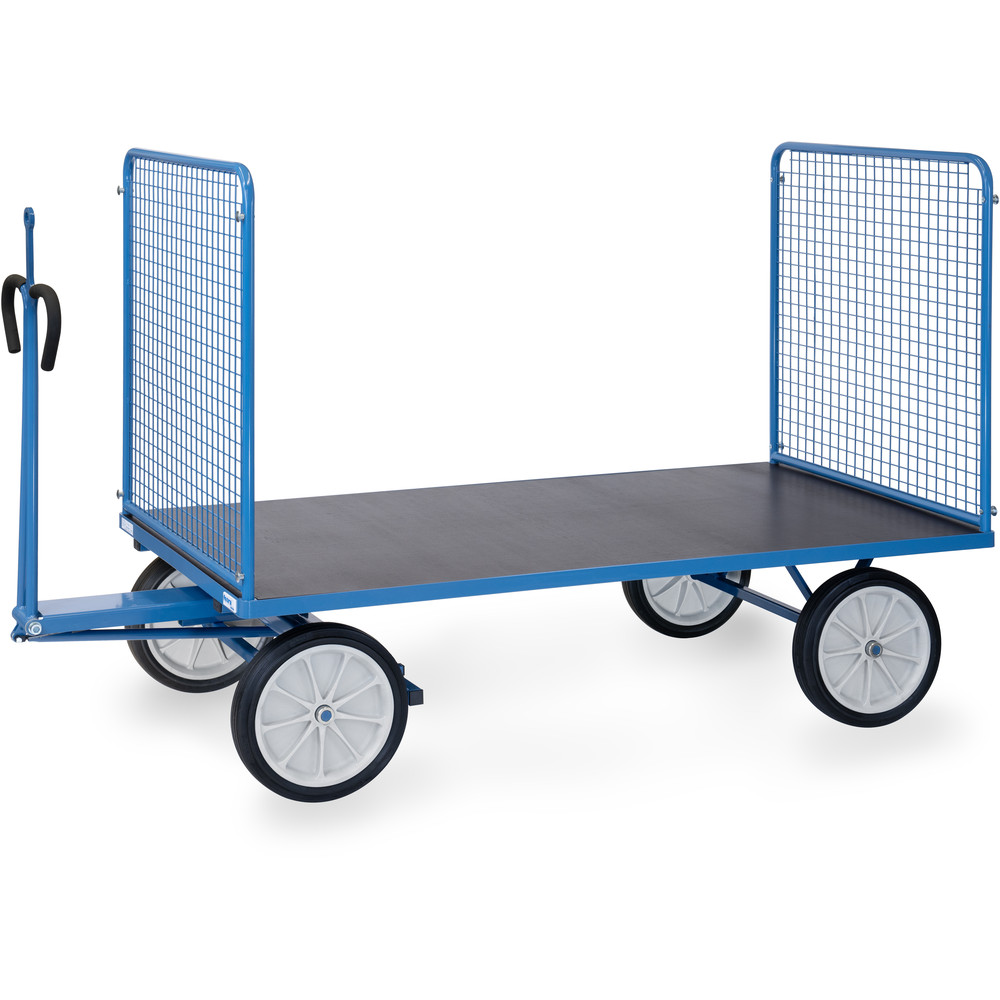 fetra® Handtrekwagen met draadgaas wanden en treekoog 6446VZ