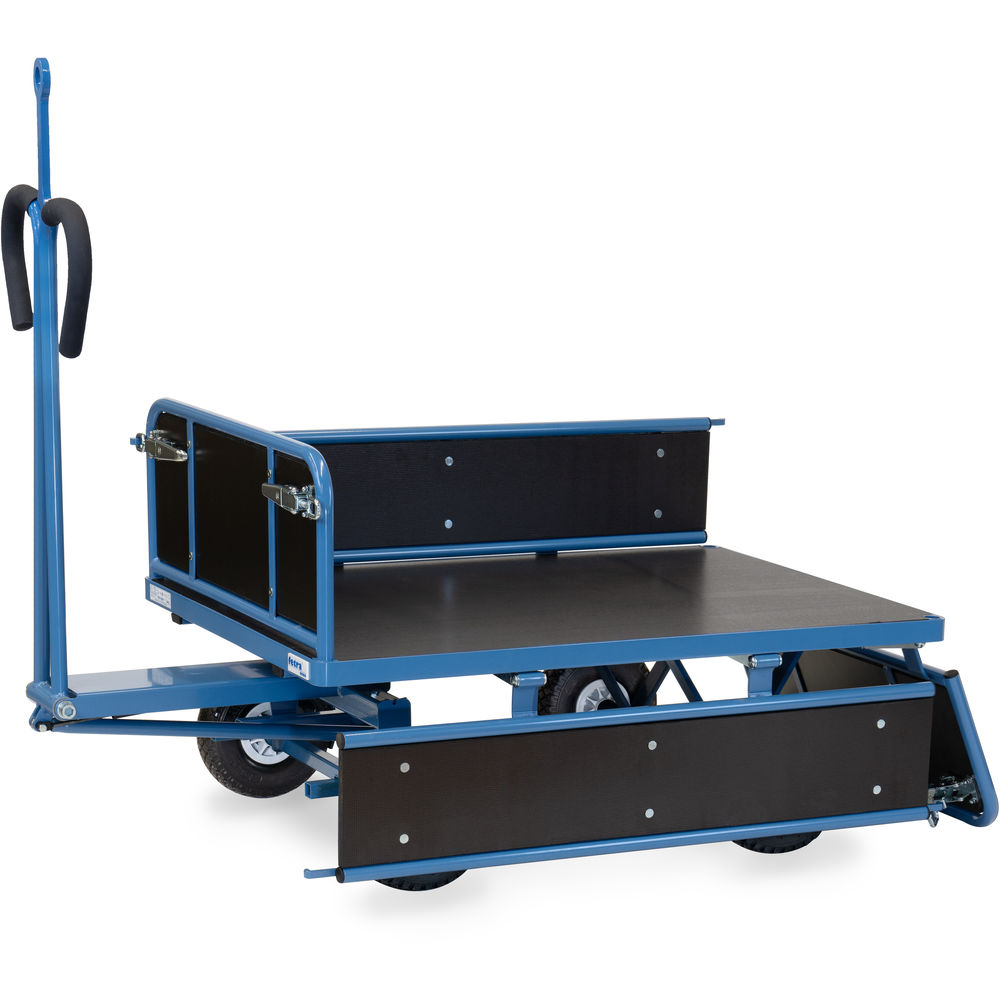 fetra® Handtrekwagen met wanden en treekoog 6453PZ