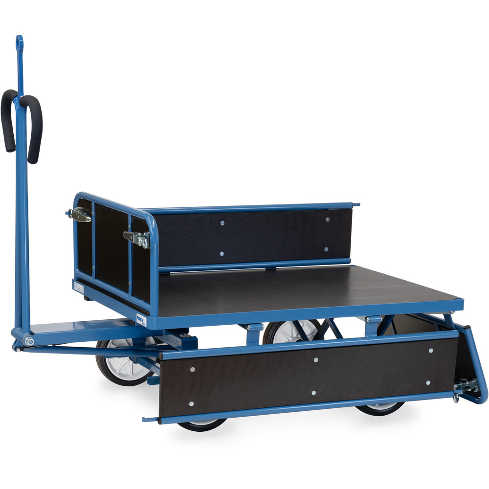 fetra® Handtrekwagen met wanden en treekoog 6453VZ