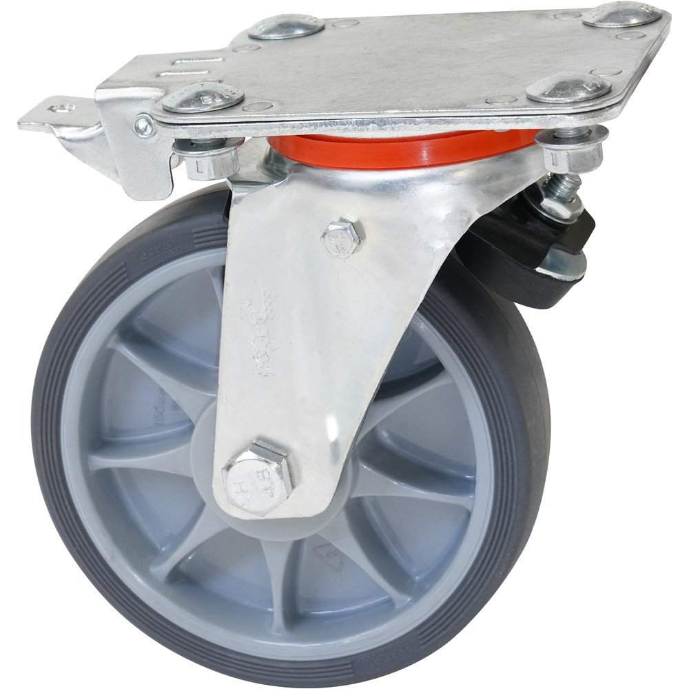 fetra® Zwenkwiel TPE voor TOTALSTOP 160 x 40 mm