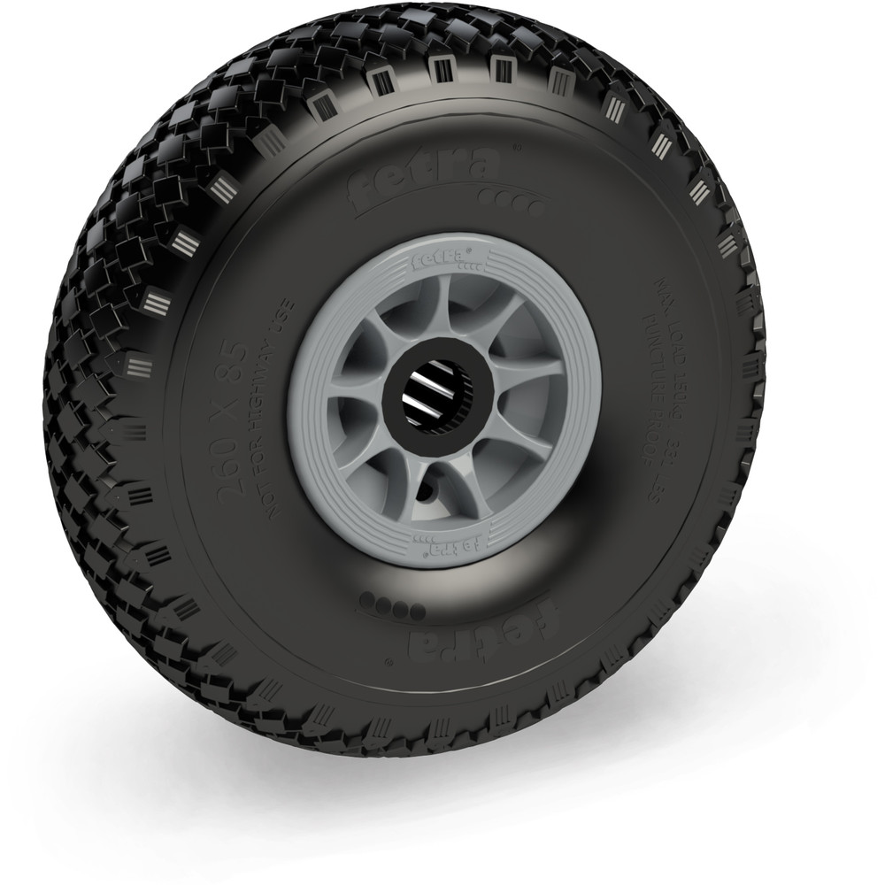 fetra® PU-wiel 72607G - 260 x 85 mm
