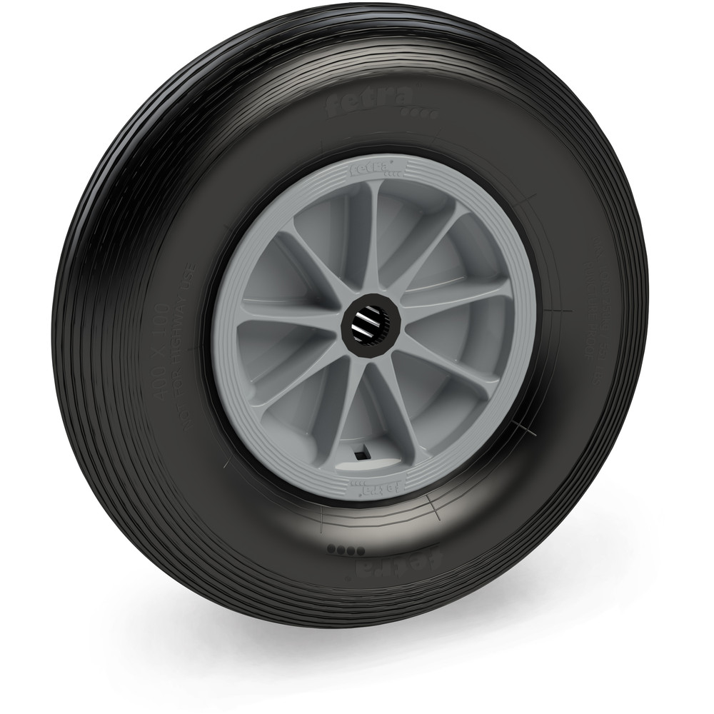 fetra® PU-wiel 72620G - 400 x 100 mm