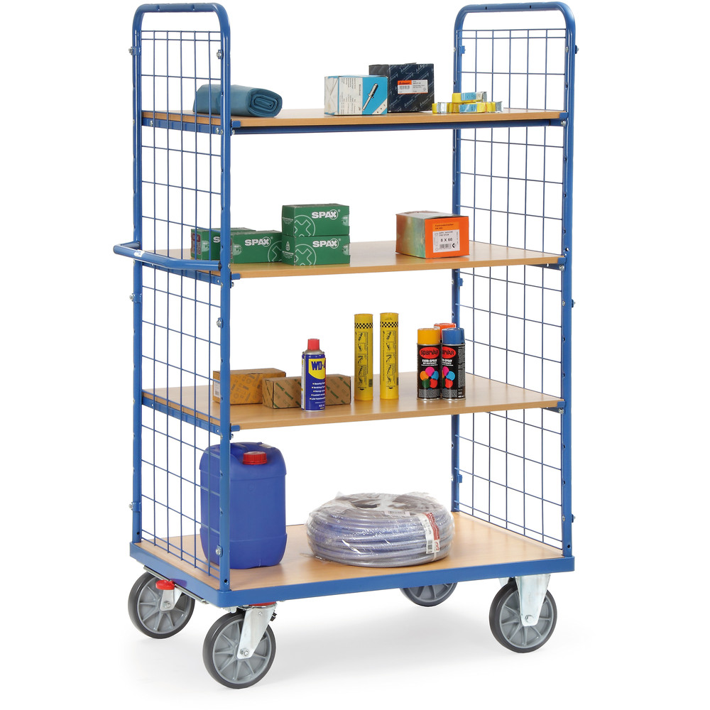 fetra® Etagewagen met draadgaas wanden 8411