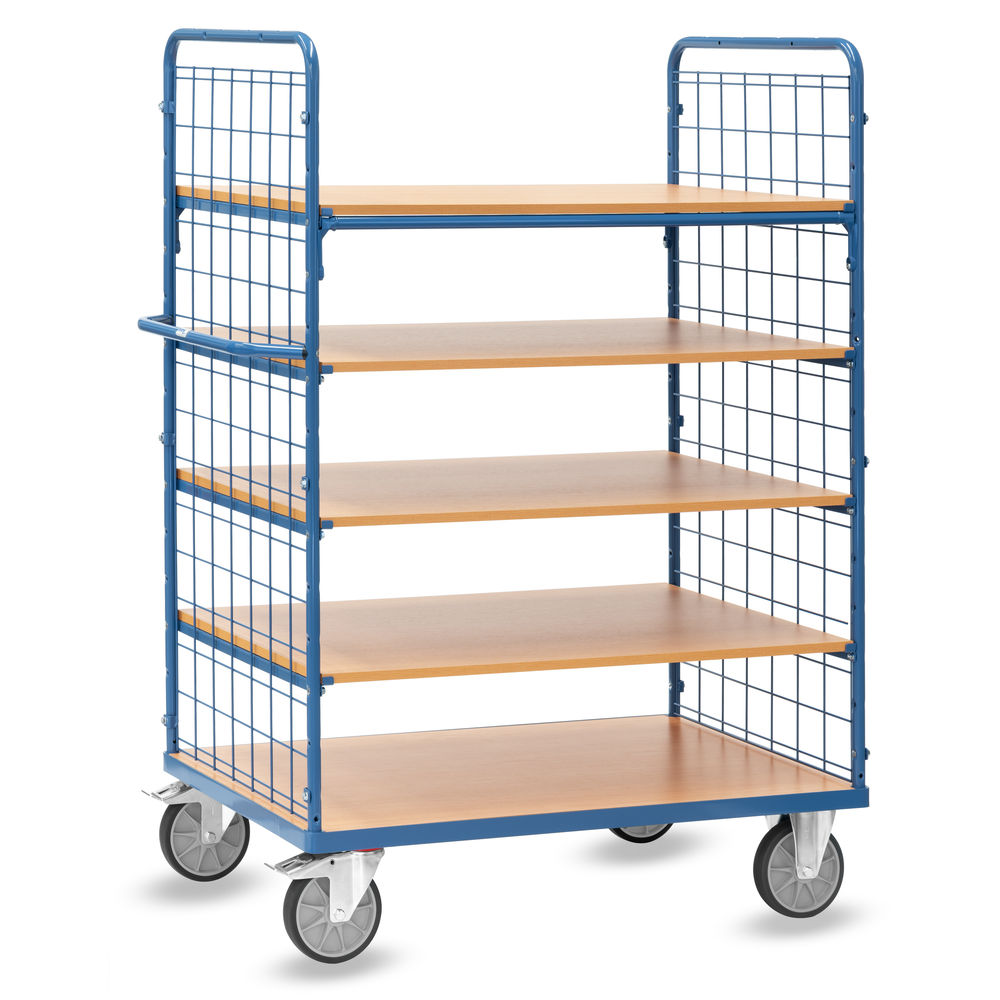 fetra® Etagewagen met draadgaas wanden 8453