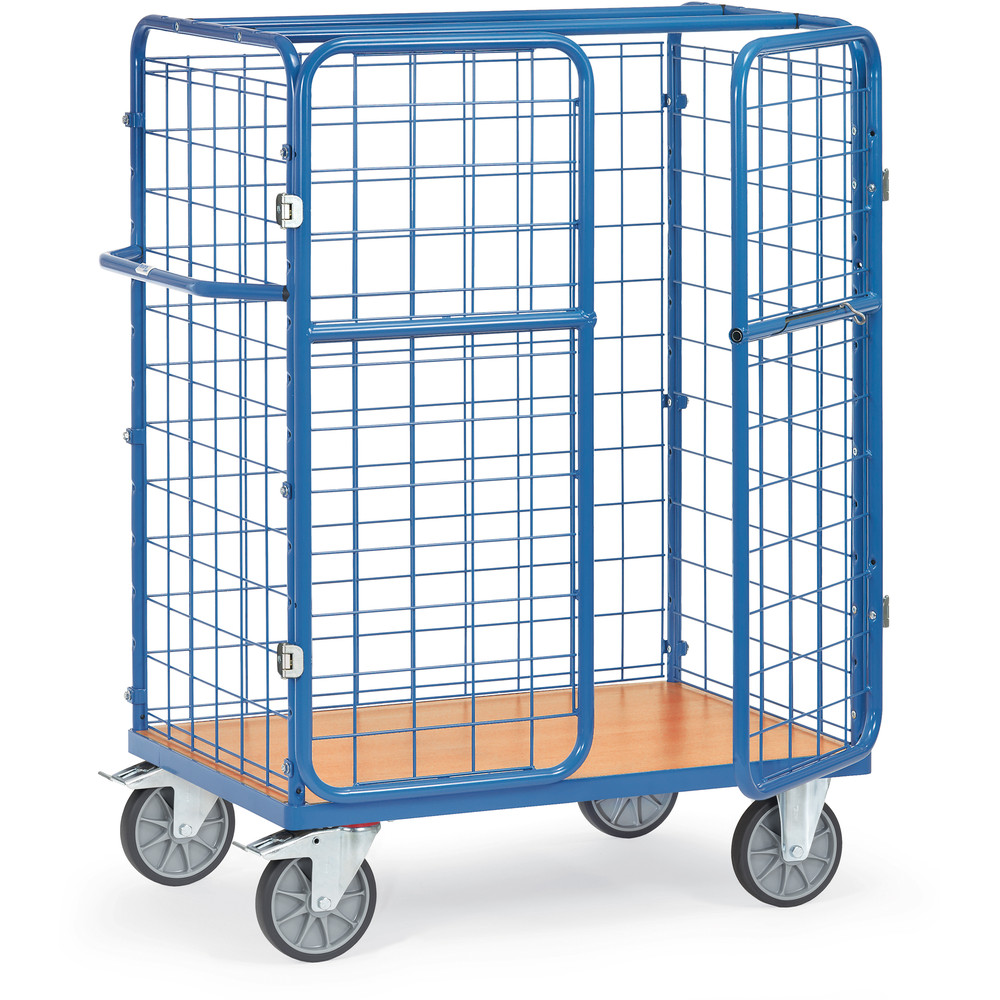 fetra® Pakketwagen met draadgaas wanden en deuren 8481-3