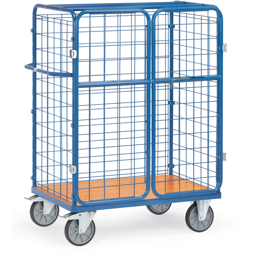 fetra® Pakketwagen met draadgaas wanden en deuren 8481-3