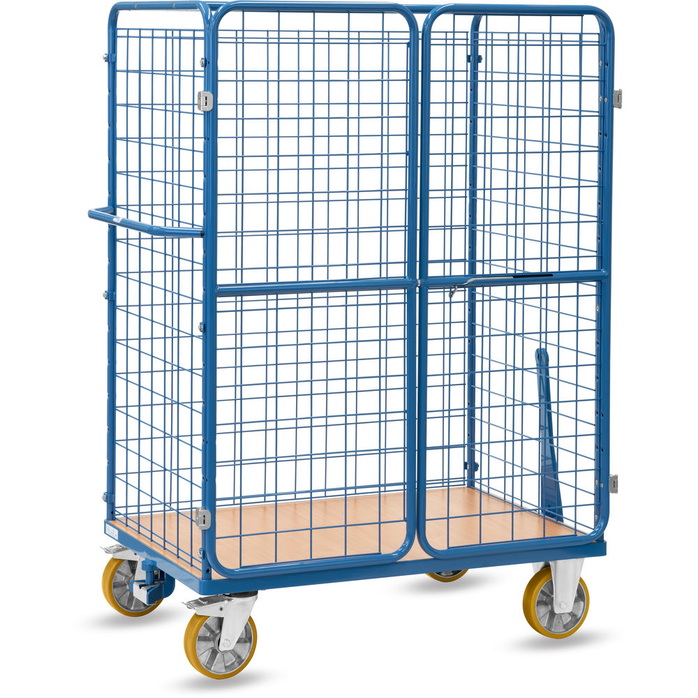 fetra® Pakketwagen met draadgaas wanden en deuren 8583-3-RZ