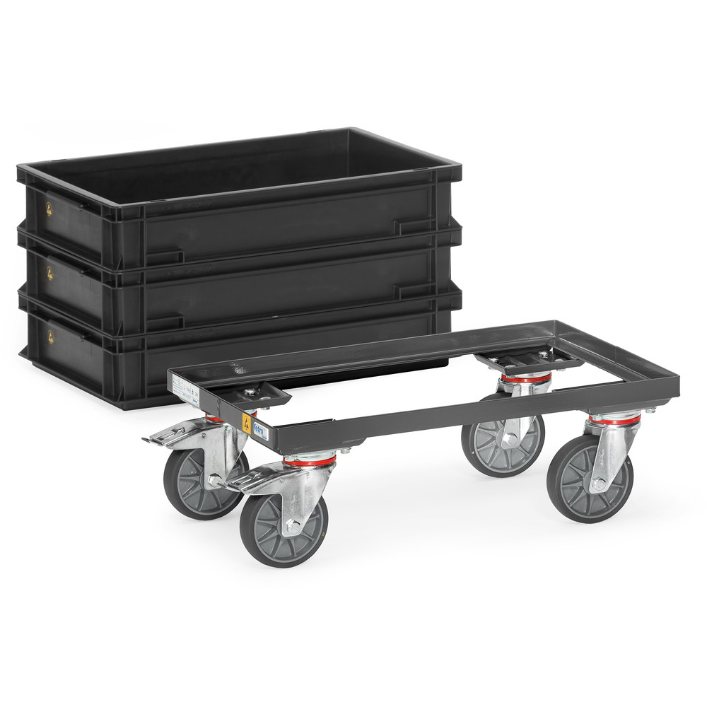 fetra® ESD-Eurobakken rolplateau 93580 - elektrostatisch geleidend