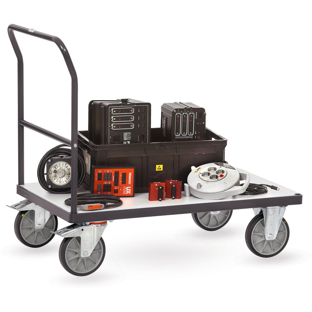 fetra® ESD-Duwbeugelwagen 9501 - elektrostatisch geleidend