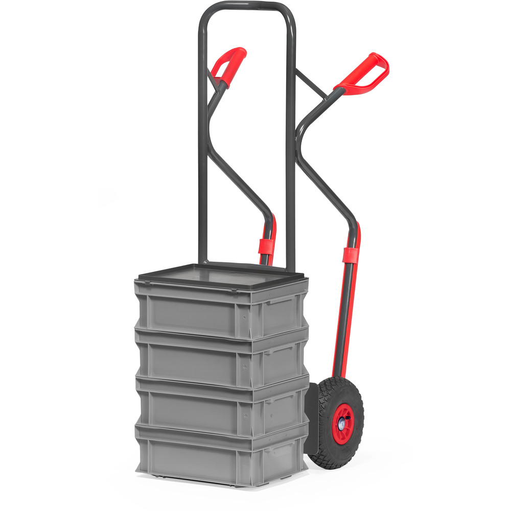 fetra® Stalen-Steekwagen GREY-EDITION B1330L-7016