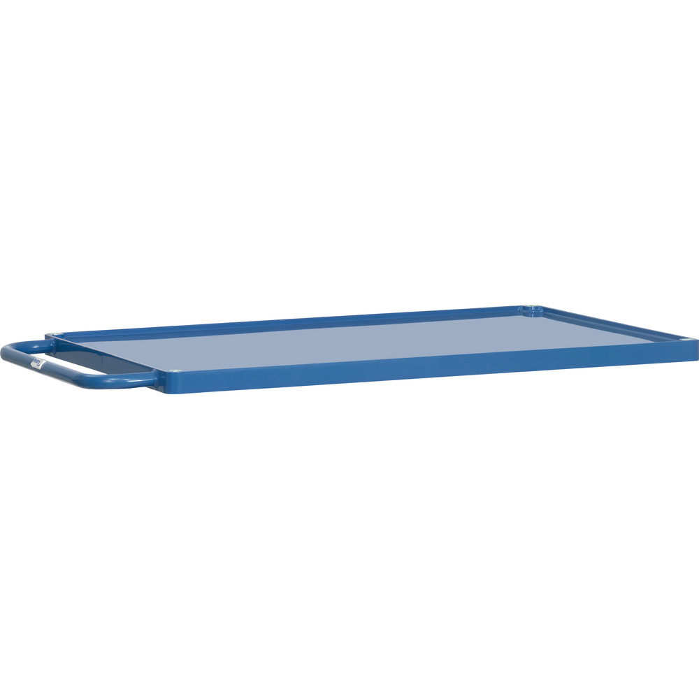 fetra® Etage met staalplaat en rand E2400WTP voor zware tafelwagens