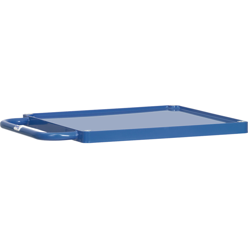 fetra® Etage met staalplaat en rand E2496WTP voor zware tafelwagens
