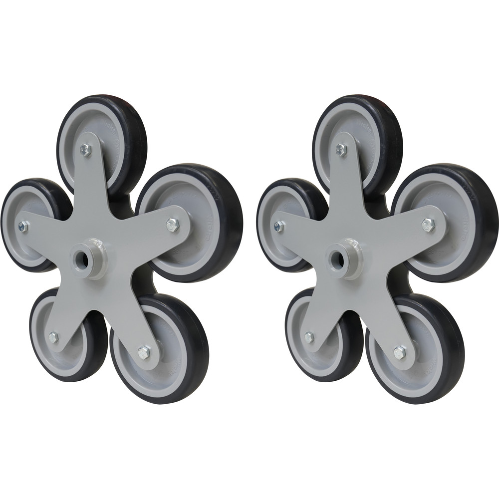 fetra® 5-armige wielsterren voor steekwagens aluminium